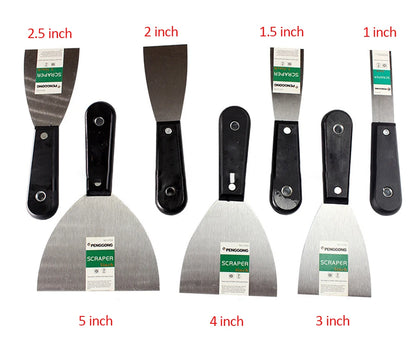 7PCS Putty Knives Set Flex Drywall Knife Paint Scraper Kit 7 Sizes Wall Shovel Carbon Steel Construction Tool Plastering Knife