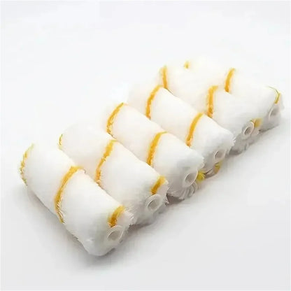 11pcs Mini Paint Roller Kits Portable Microfiber Roller Nap with Plastic Handle Home Wall DIY Painting Professional Repair Tools