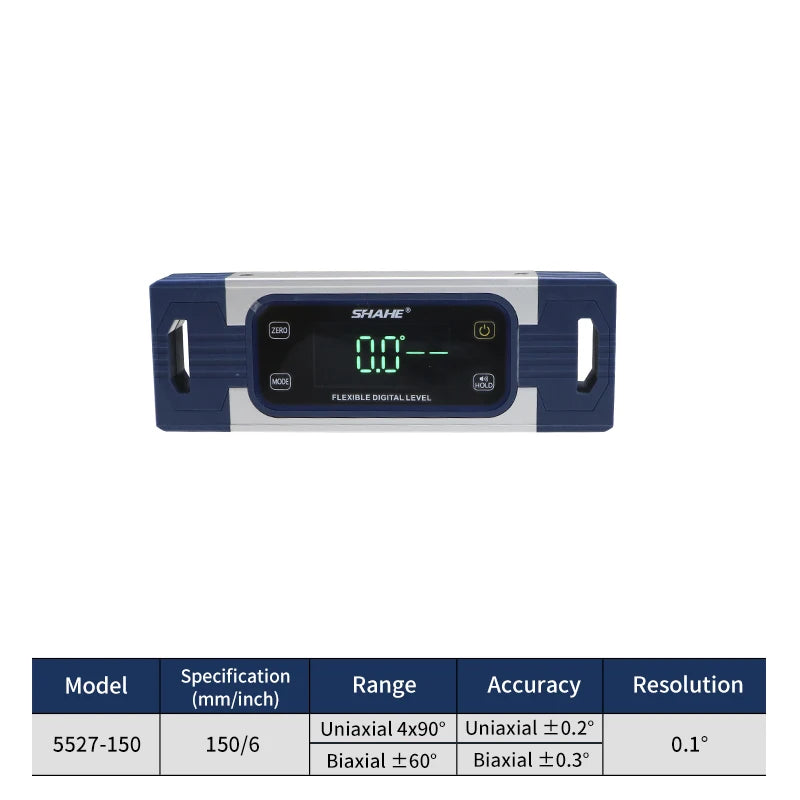 SHAHE Electronic Bubble Inclinometer Angle Finder Gauge,Inclinometer Angle Gauge Finder Bubbles Magnetic Base with Backlight