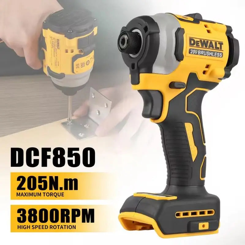 DEWALT DCF850 Impact Driver Electric Driver 20V Brushless Cordless 3800RPM screwdrivers High Torque tools Power Tools