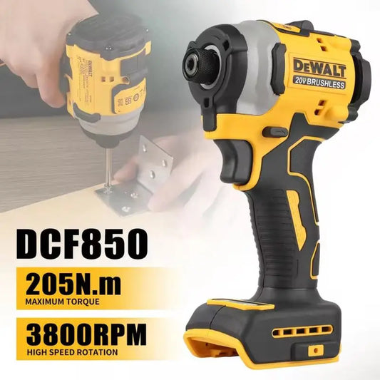 DEWALT DCF850 Impact Driver Electric Driver 20V Brushless Cordless 3800RPM screwdrivers High Torque tools Power Tools
