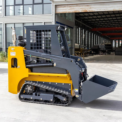 Diesel Engine Skid Steer Loader Compact Track Loader Equipped with 4 in 1 Bucket for Farm Construction