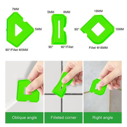 Silicone Caulking Tool Kit Spatula Scraper Joint Sealant Spreader for Tile Window Grout Edge Removal Kitchen Construction Tools