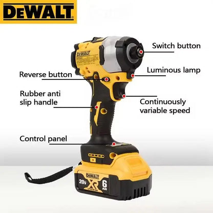 DEWALT DCF850 Impact Driver Electric Driver 20V Brushless Cordless 3800RPM screwdrivers High Torque tools Power Tools
