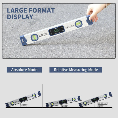SHAHE Electronic Bubble Inclinometer Angle Finder Gauge,Inclinometer Angle Gauge Finder Bubbles Magnetic Base with Backlight