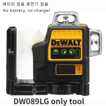 2025 DEWALT DW089LG 360 ° rotating 12 line green laser level outdoor construction marking tool