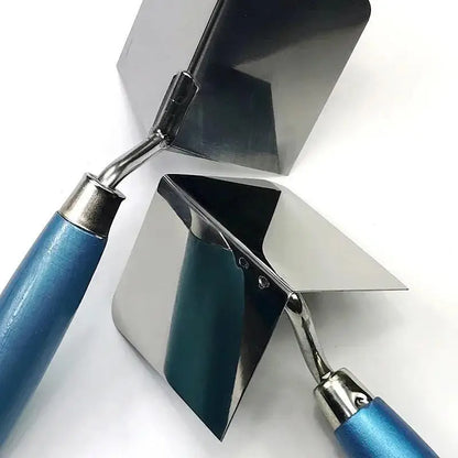 1Pc Drywall Corner Tool Outside / Inside Corner Knife 8x6cm Stainless Steel Corner Trowel for Drywall Gyprock Plasterboard