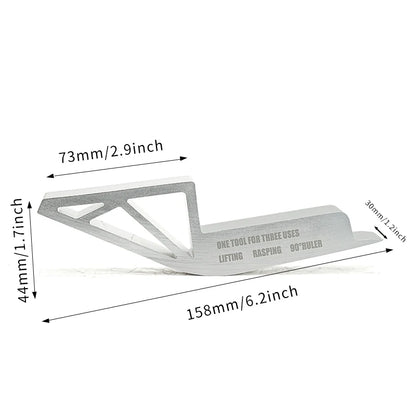 3 in 1 Aluminum Alloy Door Lifter Multi-functional Lifter Prying Tool Rasp Drywall Plaster Sheet Lift Equipment Household Tools