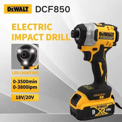 DEWALT DCF850 Impact Driver Electric Driver 20V Brushless Cordless 3800RPM screwdrivers High Torque tools Power Tools