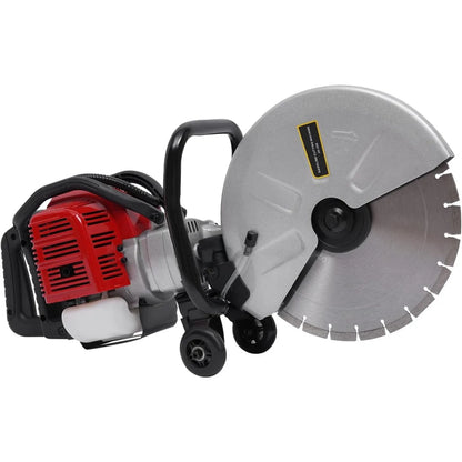 Gas Concrete Cut off Saw 2 Stroke 52 CC Cement Masonry Wet Dry Saw Cutter+Blade Power Cutter 1400W