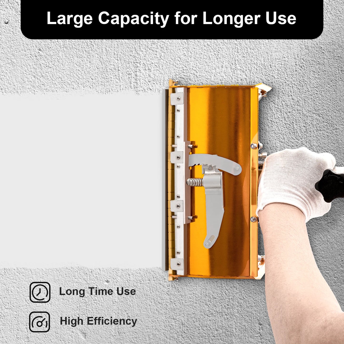 Drywall Flat Finishing Box Tool Retractable Rod Double-spring Design for Wall/Ceiling Scraping Putty