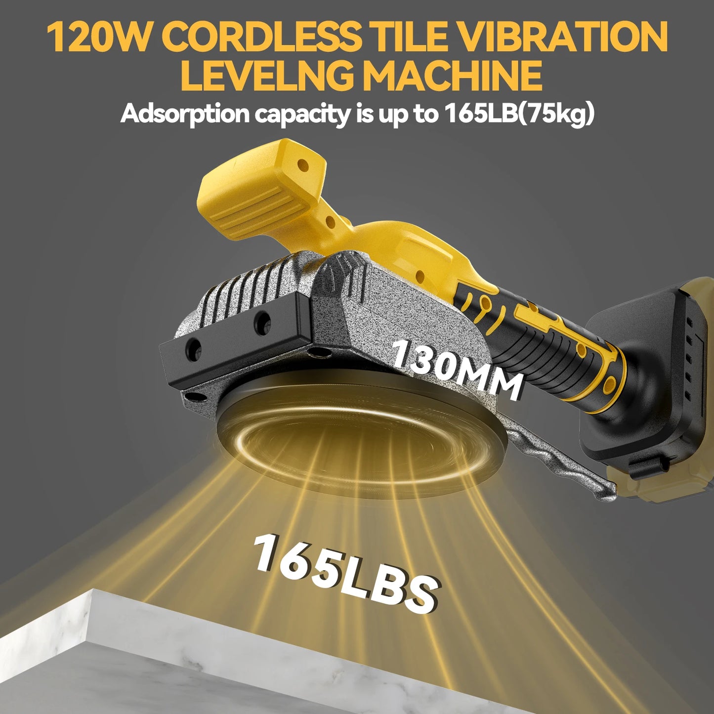 Tile Vibration Leveling Machine For DEWALT 18 Battery 5-SPEED Adjustable Tiler Vibrator Tool For Floor Wall Home Tile Tool