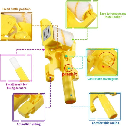 Profesional paint edger roller brush Hand-held Wall Paint Roller Set diy Repair Wall Door Ceiling Window Painting Trimming Tools