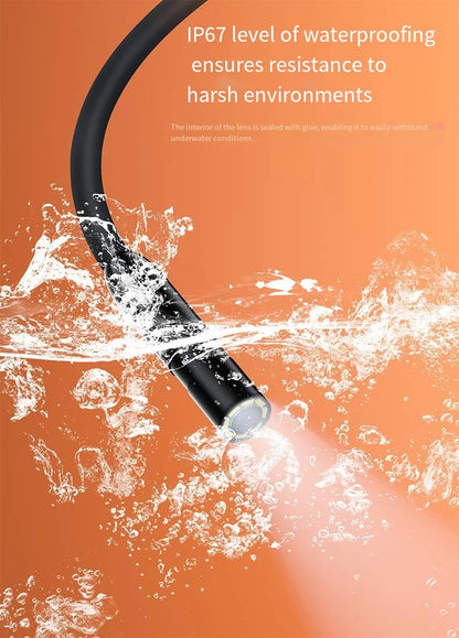 7.0MM TYPE-C Endoscope Camera IP67 Waterproof 6 LEDs Adjustable USB Android Flexible Inspection Borescope Cameras for Phone PC