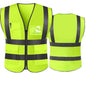 Hi Visibility Reflective Safety Vest With Reflective Strips and 5 Pockets Construction Work Uniform Vest ANSI Class 2 Standard