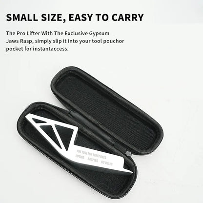 3 in 1 Aluminum Alloy Door Lifter Multi-functional Lifter Prying Tool Rasp Drywall Plaster Sheet Lift Equipment Household Tools