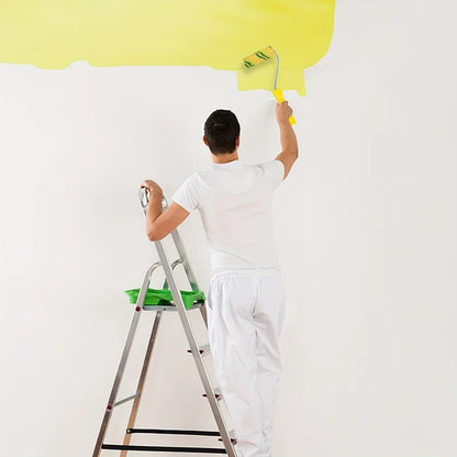 1pc Mini Paint Roller Covers Handle with 60 Roller Brushes 4-Inch Small Paint Rollers Reusable Paint Roller Handle for Walls