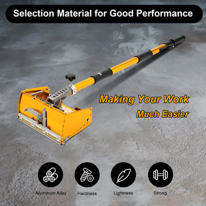 Drywall Flat Finishing Box Tool Retractable Rod Double-spring Design for Wall/Ceiling Scraping Putty