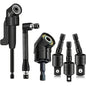 6Pcs Right Angle Drill Attachment Set - 3x360° Rotatable Impact Socket Adapters + 2 Hex Shank 105° Angle Drill Accessories