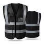 Hi Visibility Reflective Safety Vest With Reflective Strips and 5 Pockets Construction Work Uniform Vest ANSI Class 2 Standard