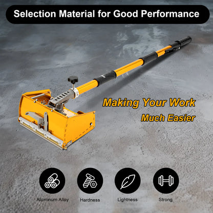 Drywall Flat Finishing Box Tool Retractable Rod Double-spring Design for Wall/Ceiling Scraping Putty