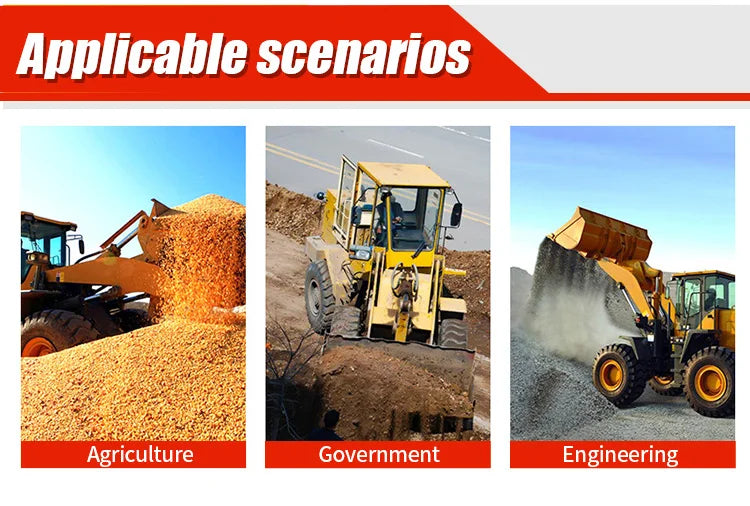 Diesel Engine Skid Steer Loader Compact Track Loader Equipped with 4 in 1 Bucket for Farm Construction