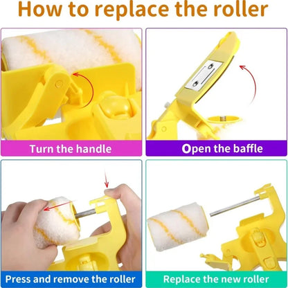 Profesional paint edger roller brush Hand-held Wall Paint Roller Set diy Repair Wall Door Ceiling Window Painting Trimming Tools