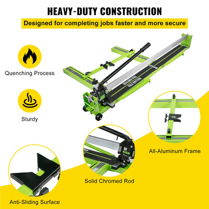 SucceBuy Manual Tile Cutter Infrared Laser Positioning Floor Cutter Push Knife Professional Hand Tool for Cutting Porcelain