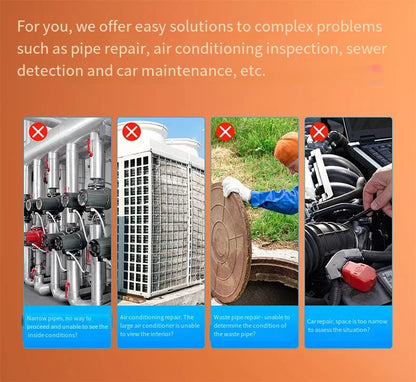 7.0MM TYPE-C Endoscope Camera IP67 Waterproof 6 LEDs Adjustable USB Android Flexible Inspection Borescope Cameras for Phone PC