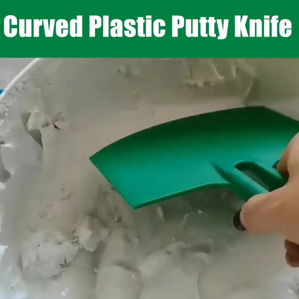 1-10Pc Top Curved Bucket Scoop Putty Knife Scraper Spackle Paint Drywall Finishing Plaster Scraping Decals Patch Spackle Tools