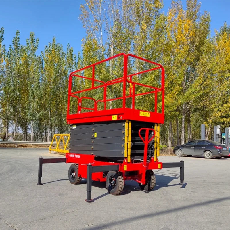 10 Meters Movable Diesel Aerial Work Platform Diesel Self Propelled Scissor Lift Hydraulic Scissor Lifting Platform