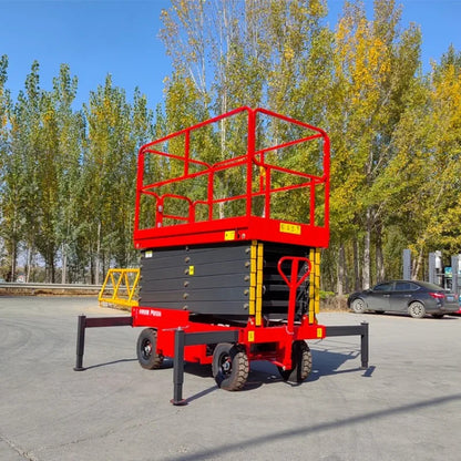 10 Meters Movable Diesel Aerial Work Platform Diesel Self Propelled Scissor Lift Hydraulic Scissor Lifting Platform