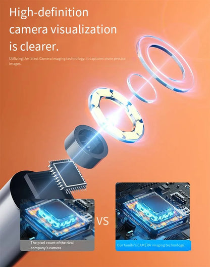 7.0MM TYPE-C Endoscope Camera IP67 Waterproof 6 LEDs Adjustable USB Android Flexible Inspection Borescope Cameras for Phone PC