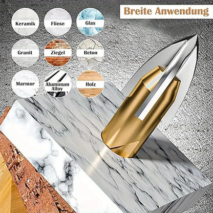 12/7/4pcs Hexagonal Shank Tile Drill Set Glass Drill Masonry Drill Bit Set 3-12mm Drill Ceramic Drill Tile Drilling Tools Set