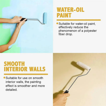 11pcs Mini Paint Roller Kits Portable Microfiber Roller Nap with Plastic Handle Home Wall DIY Painting Professional Repair Tools