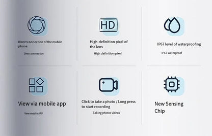 7.0MM TYPE-C Endoscope Camera IP67 Waterproof 6 LEDs Adjustable USB Android Flexible Inspection Borescope Cameras for Phone PC