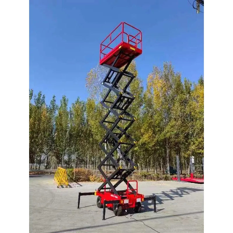 10 Meters Movable Diesel Aerial Work Platform Diesel Self Propelled Scissor Lift Hydraulic Scissor Lifting Platform