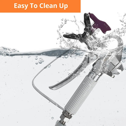 Stand Airless HVLP Paint Sprayer, High Efficiency, for Home Exterior & Interior DIY Painting Projects, with Extension Rod