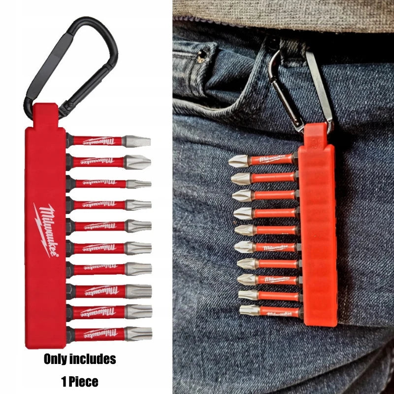 Milwaukee 4932492939 SHOCKWAVE Impact Duty HSS Screwdriver Carabiner Bit Set 10Pcs Portable Power Tool Accessories