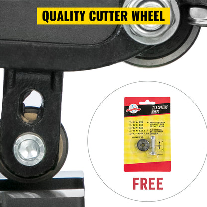 SucceBuy Manual Tile Cutter Infrared Laser Positioning Floor Cutter Push Knife Professional Hand Tool for Cutting Porcelain