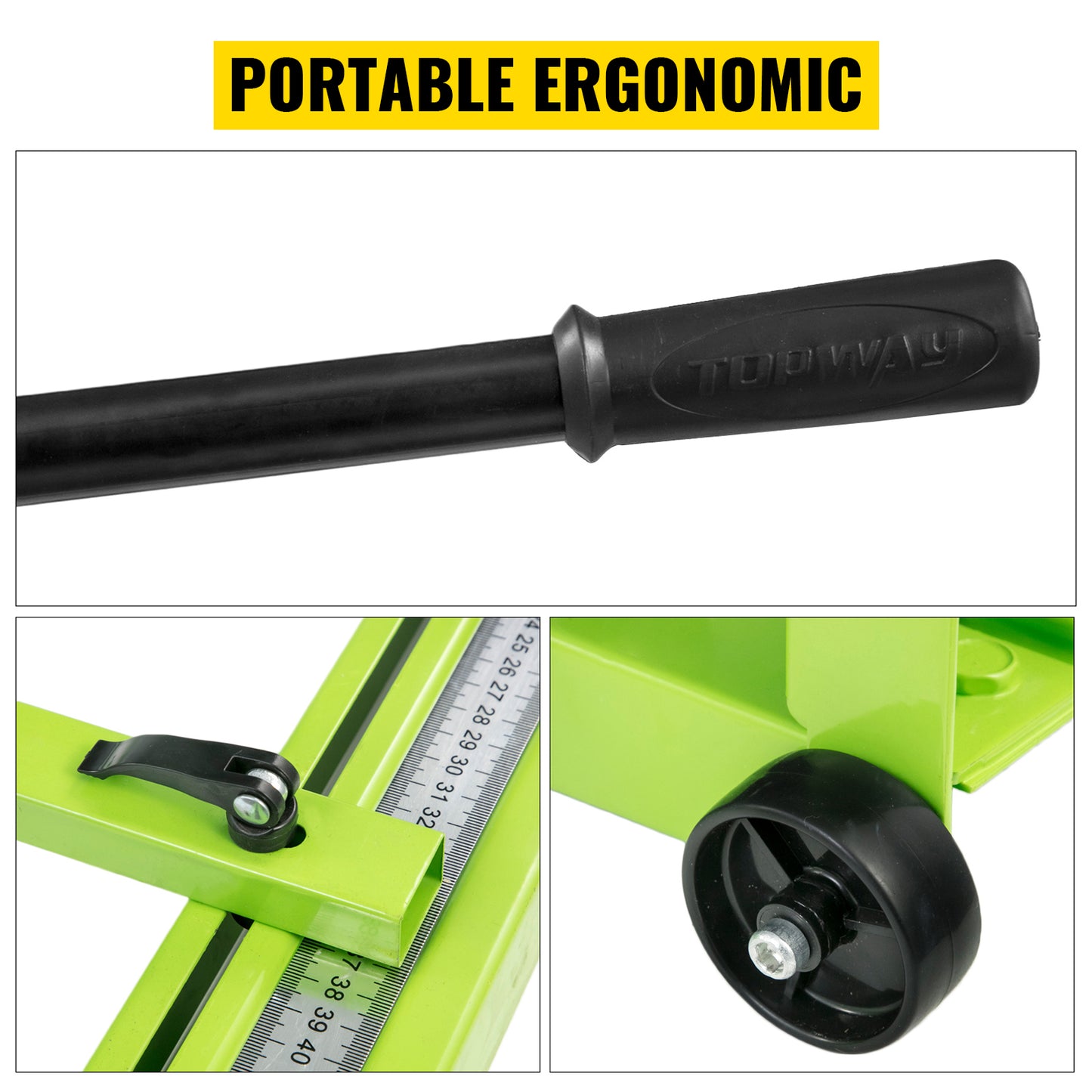 SucceBuy Manual Tile Cutter Infrared Laser Positioning Floor Cutter Push Knife Professional Hand Tool for Cutting Porcelain